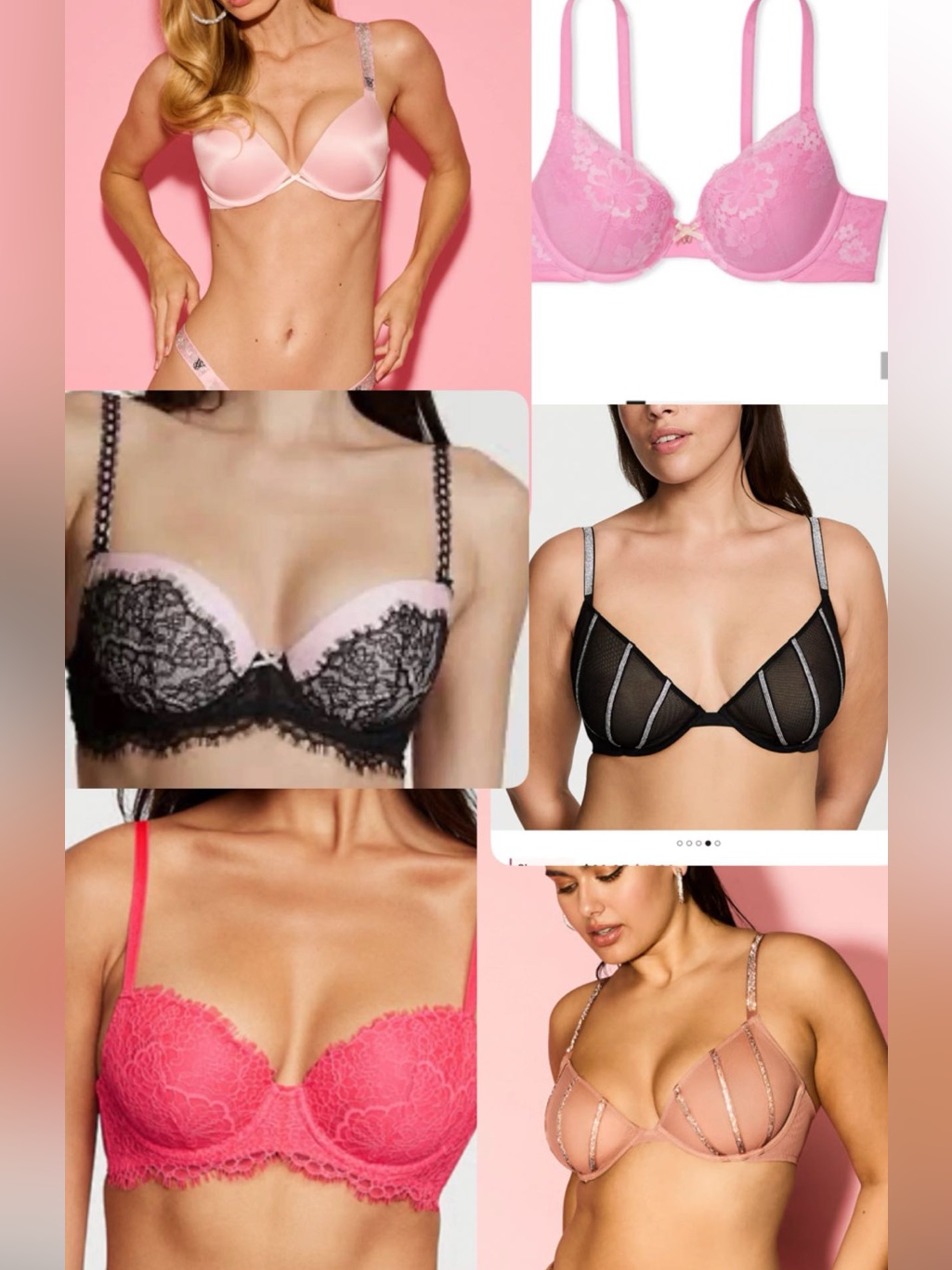 Victoria Secret Set Of 6 Bra Bundle 32 B